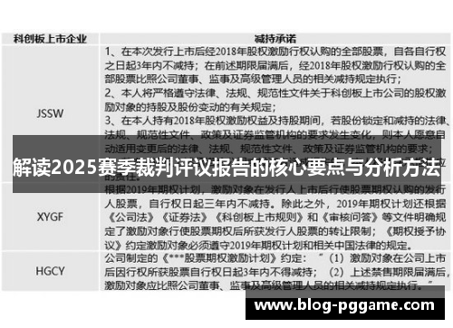解读2025赛季裁判评议报告的核心要点与分析方法